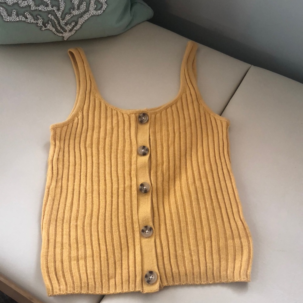 Knit ripped tank